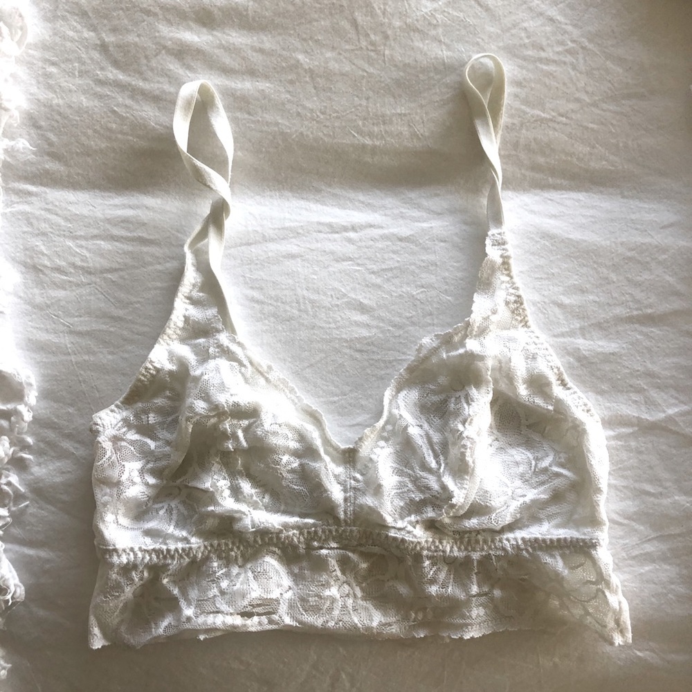 White Lacey Bralet